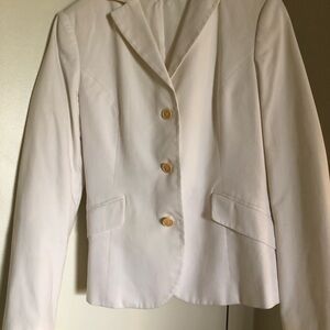 White cotton Benetton blazer